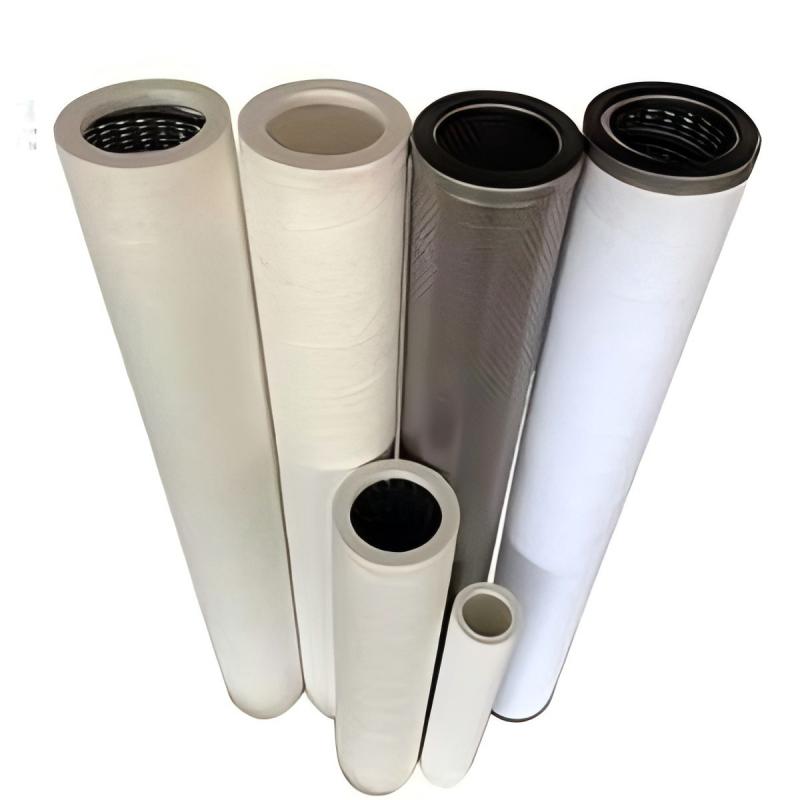 Gas coalescing filter element